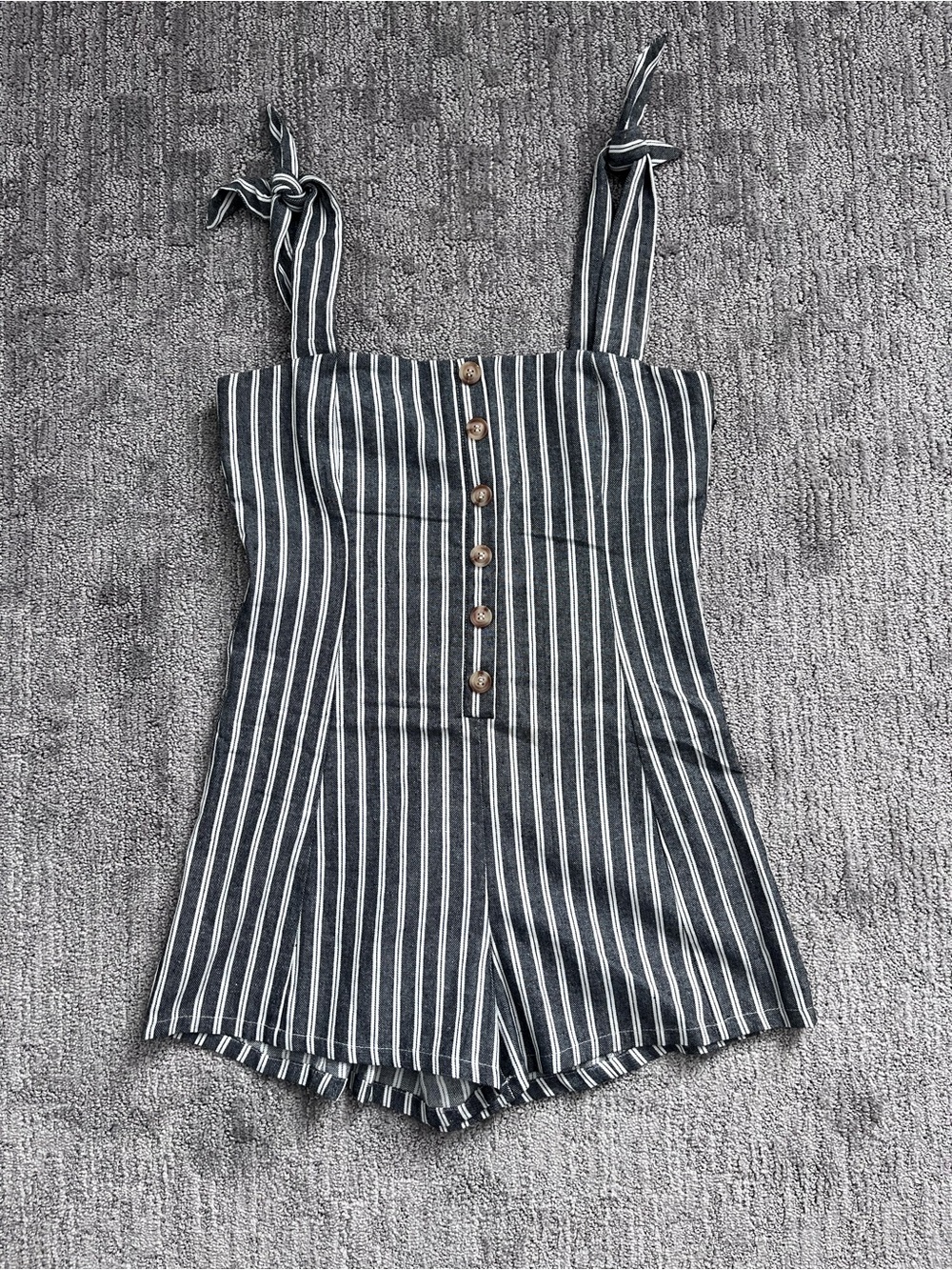 Heartloom Striped One-Piece linen/cotton blend Romper